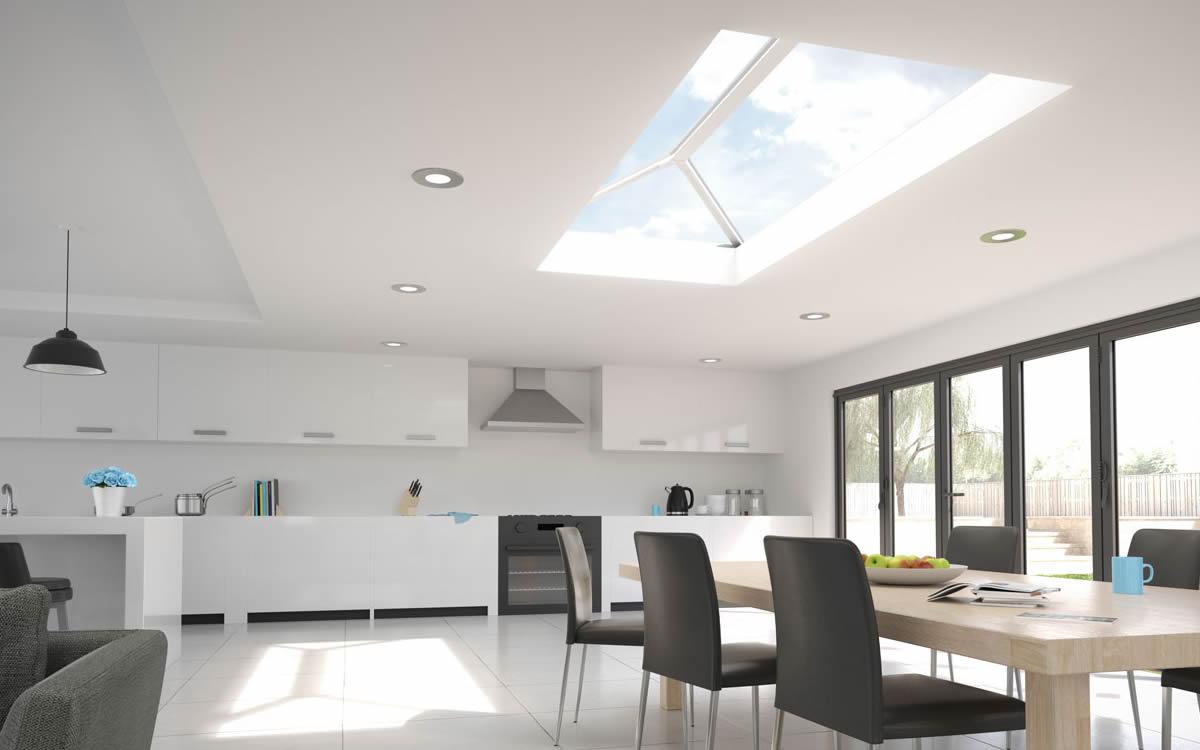 Stratus roof lantern with slim aluminium glazing bars