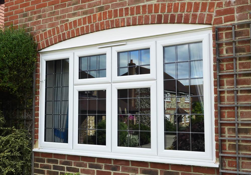 uPVC casement windows on a family home