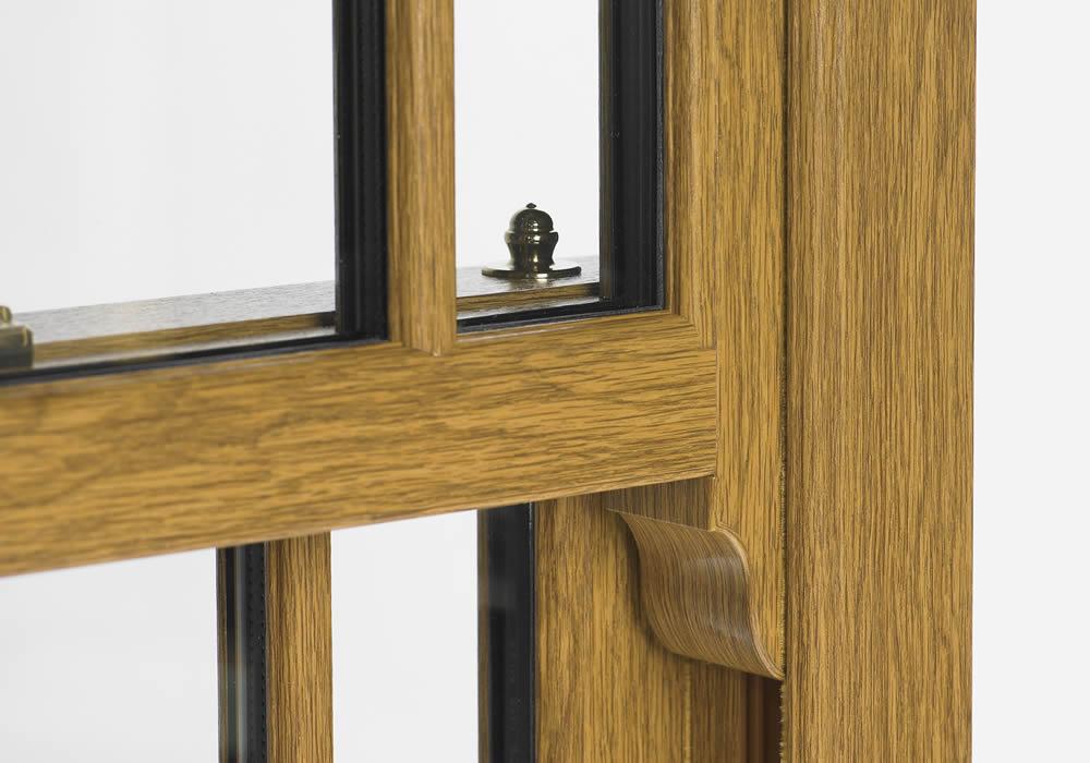 Genesis vertical slider window in a traditional property