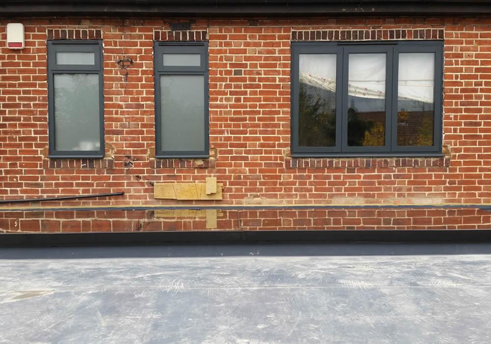 Alitherm 600 aluminium windows on a red brick property
