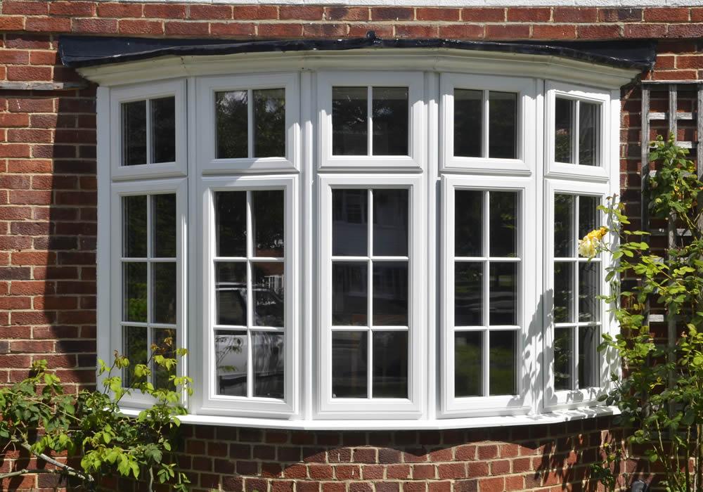 uPVC bay window on the front of a house