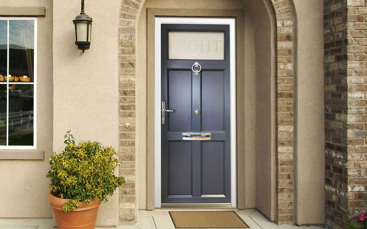 Sussex timber alternative front door in a period property